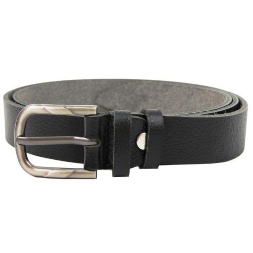 Женский ремень кожаный Skipper черный 2,5 см