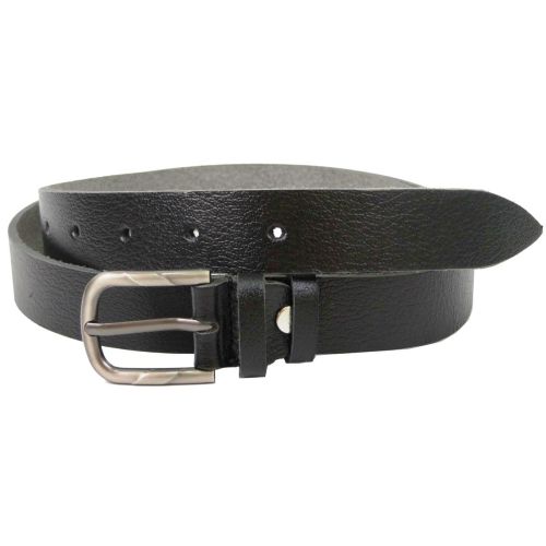 Женский ремень кожаный Skipper черный 2,5 см