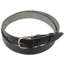 Женский ремень кожаный Skipper Черный 2,5 см