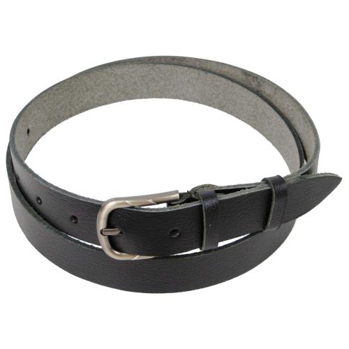 Женский ремень кожаный Skipper черный 2,5 см