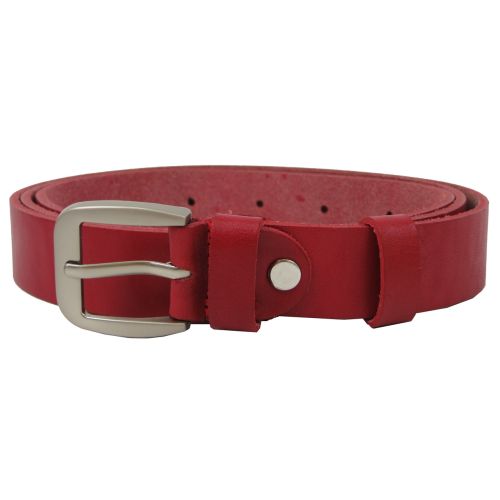 Женский ремень кожаный Skipper, Украина, красный 2,5 см 1353-25