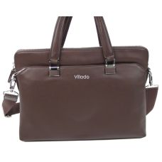 Женский деловой портфель из эко кожи Villado Коричневый