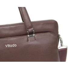 Женский деловой портфель из эко кожи Villado Коричневый