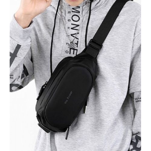 Сумка поясная, бананка Confident черная