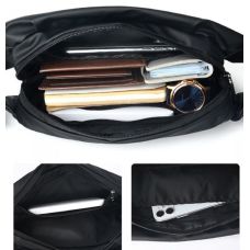 Сумка поясная из ткани Confident Черная