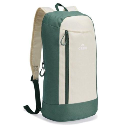 Небольшой городской рюкзак 10L Crivit Mini зеленый с бежевым