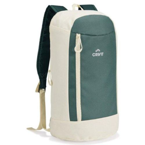 Небольшой городской рюкзак 10L Crivit Mini бежевый с зеленым