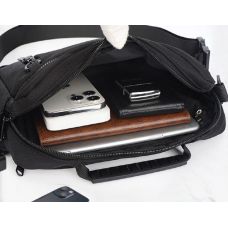 Сумка мужская из ткани  Confident Черная