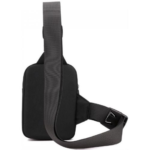 Мужская сумка-слинг из ткани Confident черная (SATN02-2042A)