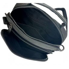 Мужская кожаная сумка, планшетка Ruff Ryder черная