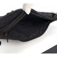 Сумка-слинг мужская из ткани Confident черная (SAT09-T-HD-23370A)