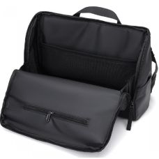 Мужская сумка из ткани почтальонка Confident Черная