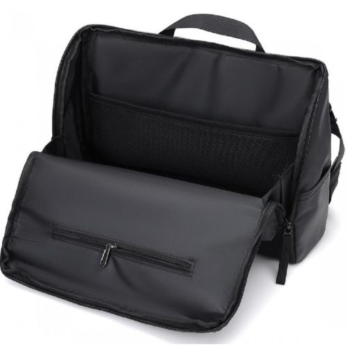 Мужская сумка из ткани, почтальонка Confident черная