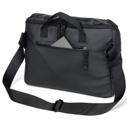 Мужская сумка из ткани, почтальонка Confident черная