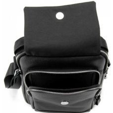 Мужская сумка из натуральной кожи Tiding Bag Черная