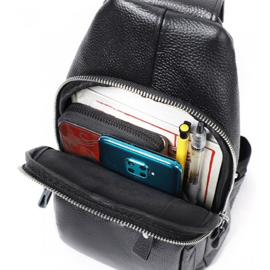 Мужская сумка-слинг Tiding Bag черная