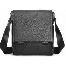 Мужская сумка из натуральной кожи Tiding Bag Черная (SA25F-8877A)