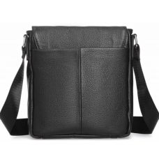 Мужская сумка из натуральной кожи Tiding Bag Черная (SA25F-8877A)