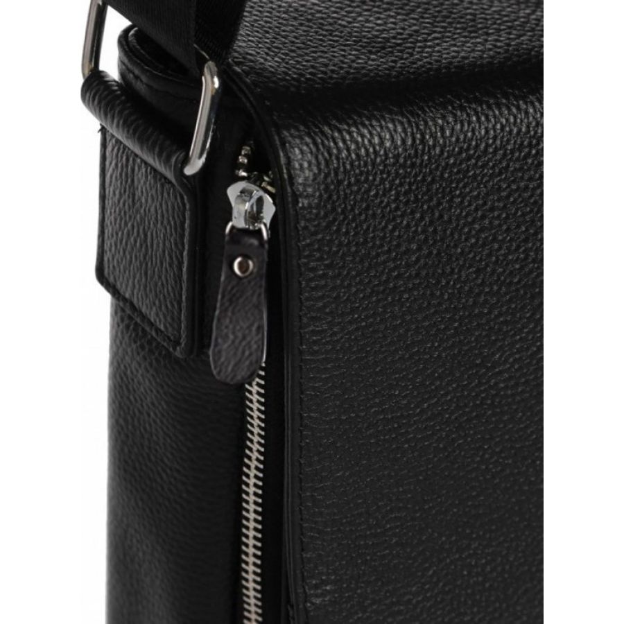 Мужская сумка из натуральной кожи Tiding Bag черная (SA25F-8877A)