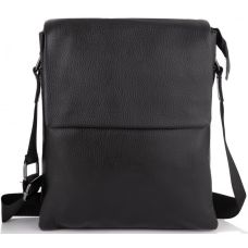 Мужская сумка из натуральной кожи Tiding Bag черная (SA25F-8873A)