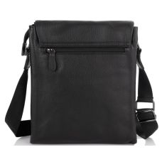 Мужская сумка из натуральной кожи Tiding Bag черная (SA25F-8873A)