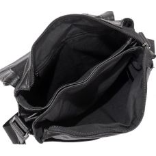 Мужская сумка из натуральной кожи Tiding Bag черная (SA25F-8873A)