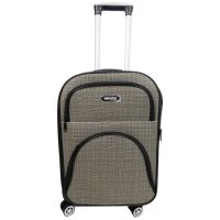 Маленький тканевый чемодан на колесах 42L Gedoх бежевый