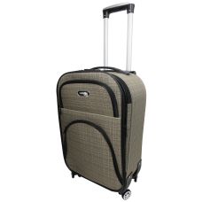 Маленький тканевый чемодан на колесах 42L Gedoх бежевый