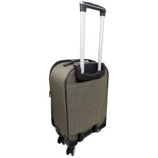Маленький тканевый чемодан на колесах 42L Gedoх бежевый