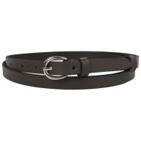 Женский кожаный ремень Skipper 1,5 см темно-коричневый