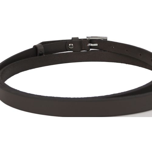 Кожаный женский ремень Skipper 1,5 см Темно-коричневый