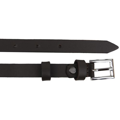 Кожаный женский ремень Skipper 1,5 см Темно-коричневый