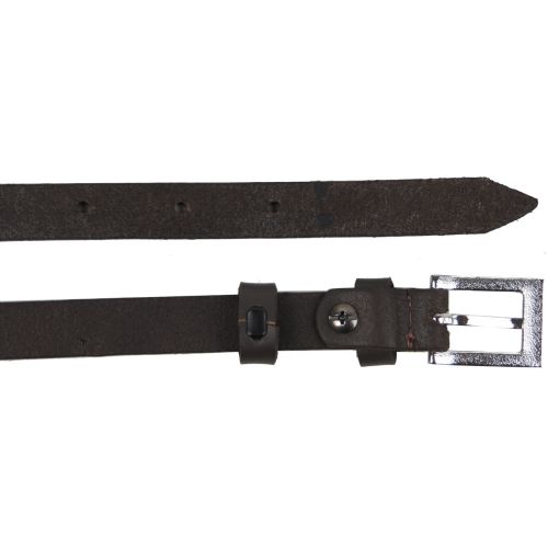 Кожаный женский ремень Skipper 1,5 см Темно-коричневый