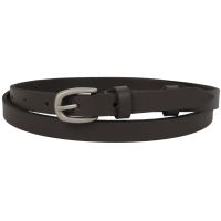 Женский кожаный ремень Skipper, Украина 1,5 см Темно-коричневый