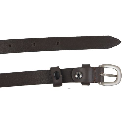 Женский кожаный ремень Skipper, Украина 1,5 см Темно-коричневый