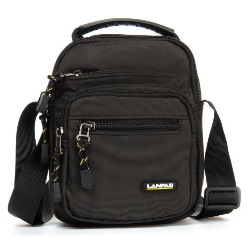 Сумка мужская Lanpad тканевая, черный