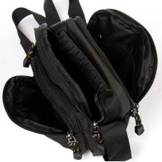 Сумка мужская Lanpad тканевая, черный