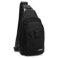 Мужская сумка тканевая  Lanpad Черная (LAN63745 black)