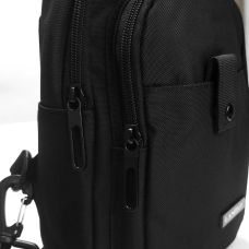 Мужская сумка тканевая  Lanpad Черная (LAN63745 black)