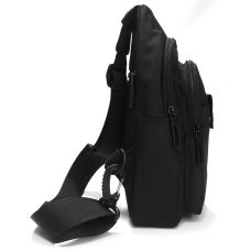 Мужская сумка тканевая  Lanpad Черная (LAN63745 black)