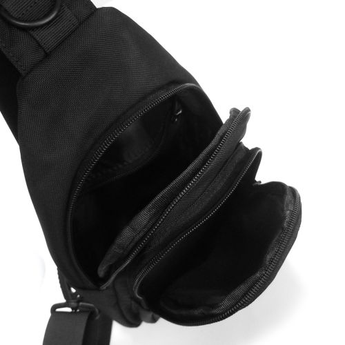 Мужская сумка тканевая  Lanpad Черная (LAN63745 black)