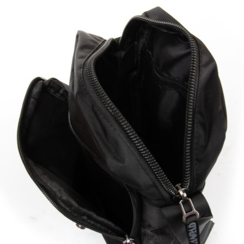 Мужская наплечная сумка, планшетка Lanpad черная