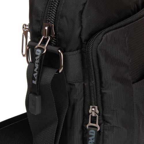 Мужская наплечная сумка, планшетка Lanpad черная