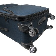 Большой тканевый чемодан на колесах 100L Gedoх, Турция синий