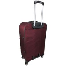 Большой тканевый чемодан на колесах 100L Gedoх, Турция бордовый