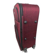 Большой тканевый чемодан на колесах 100L Gedoх, Турция бордовый