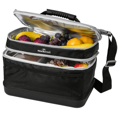 Термосумка для кемпинга, ланч бокс с жестким дном Rocktrail 12L Черная