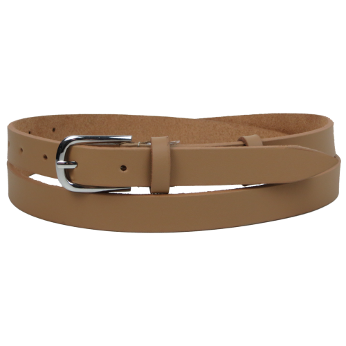 Кожаный женский ремень Skipper 1625-20 Бежевый 2 см