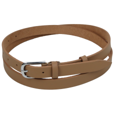 Кожаный женский ремень Skipper 1625-20 Бежевый 2 см