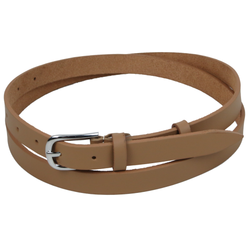 Кожаный женский ремень Skipper 1625-20 Бежевый 2 см